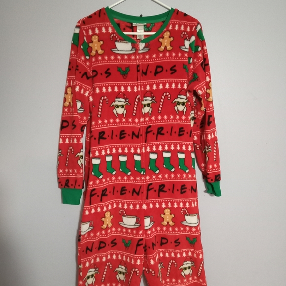 FRIENDS Other - Women's F•R•I•E•N•D•S Christmas Onesie With Butt Flap